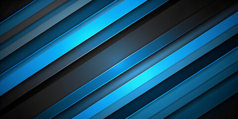 Blue on black background, minimalism, texture, wallpaper, HD AI generation, texture, 3D, graphics, design, wallpaper, desktop wallpaper, abstraction, cubes, rectangles, shapes, shapes, vivid images, m - obrazy, fototapety, plakaty
