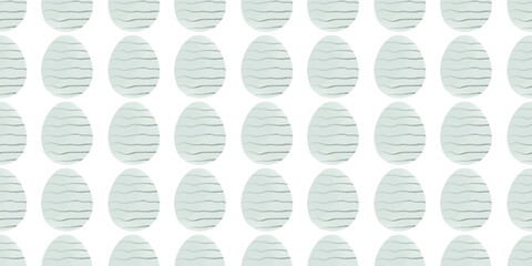 Cute illustration with colorful Easter eggs with watercolor texture, spring banner