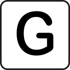 Scrabble line letter g