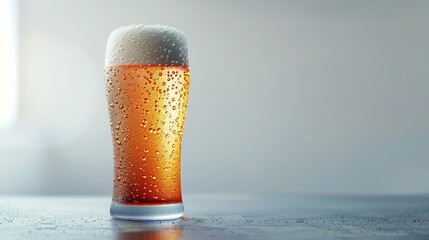 3D illustration of cold beer on white - obrazy, fototapety, plakaty