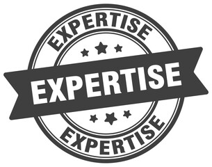 expertise stamp. expertise label on transparent background. round sign