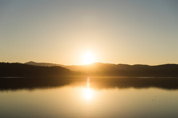 Sunset on Lake Coeur d'Alene