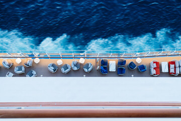 Movement on the Ocean on a Cruise Ship