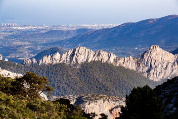 Serra dels Castellets from Peñon del Divino