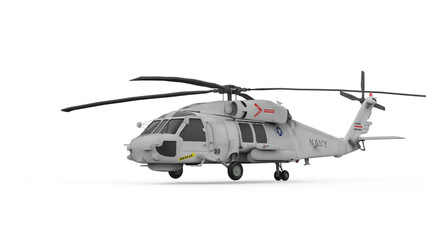 helicopter isolated on white