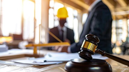 Explore the fundamental principles of construction law, examining its conceptual framework and how it governs relationships within the construction industry. - obrazy, fototapety, plakaty