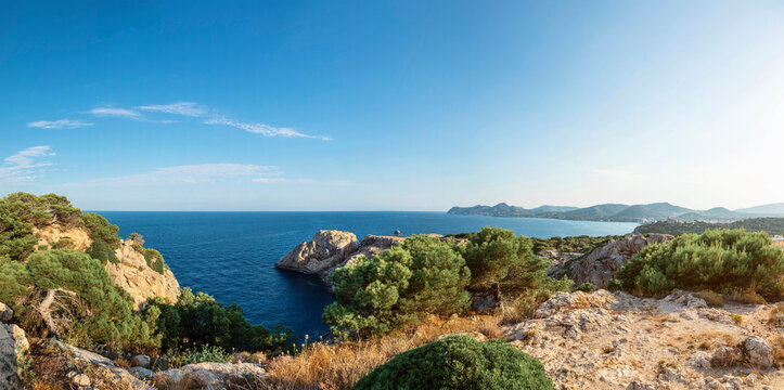 panoramic coastline near Capdepera Mallorca