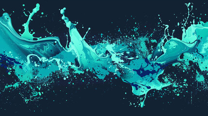 Marine-inspired spray paint in shades of turquoise, ideal for aquatic projects.