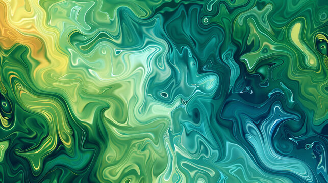 Deep sea to blue color blots abstract, oceanic theme for tranquil spa branding.