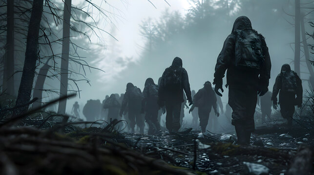 Survivors Outsmart Undead Horde in Haunting Forest Battleground