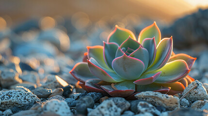 Succulent plant in the wilderness