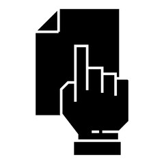 Hand gesture icon.