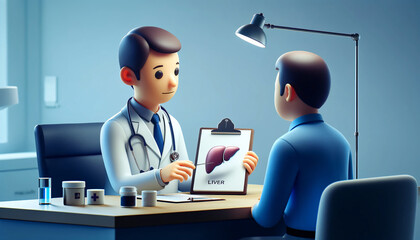 animated doctor consultation