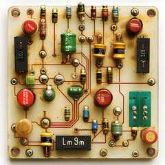 Detailed Schematic Diagram of an LM393 Comparator Circuit