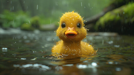 The small duck duckling