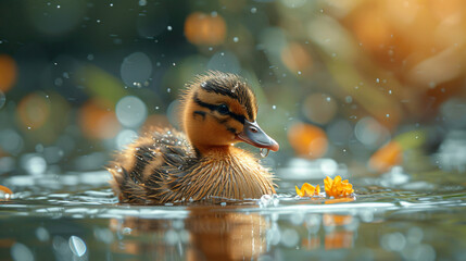 The small duck duckling