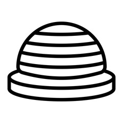 Bosu Ball Vector Line icon Design