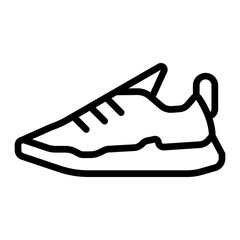 Gym Shoes Vector Line icon Design
