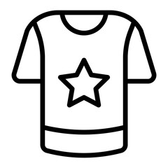 Shirt Vector Line icon Design