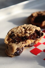 Soft cookie with dark chocolate 