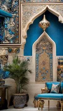 House wall with Arab Folkloric art
