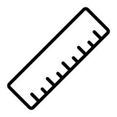 Ruler Vector Line Icon Design