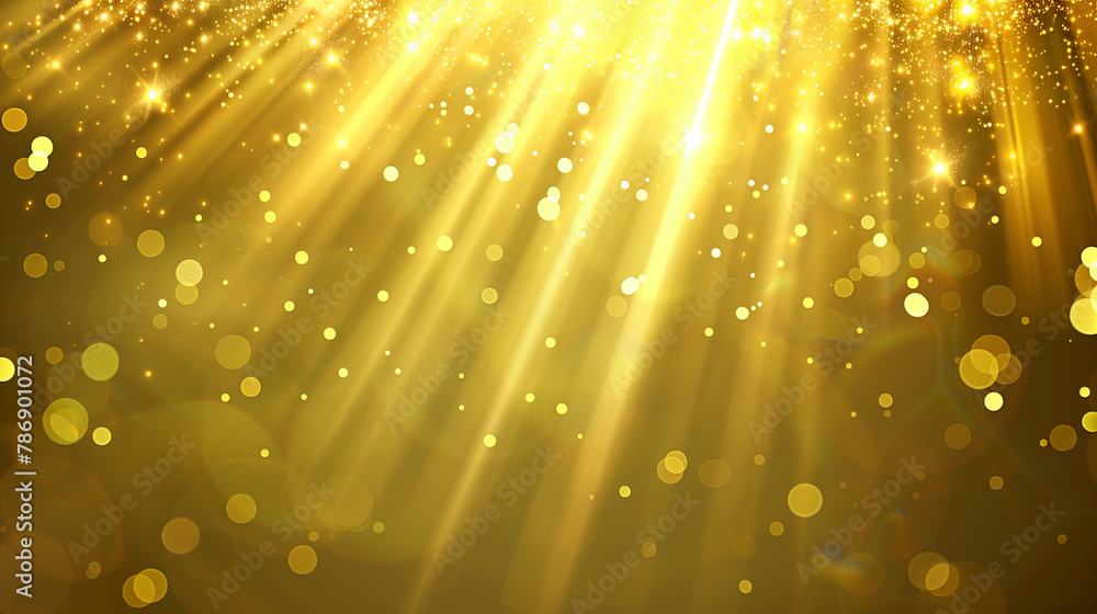 Poster a gold-colored background with a lot of sparkles. the background is very bright and shiny. the spark