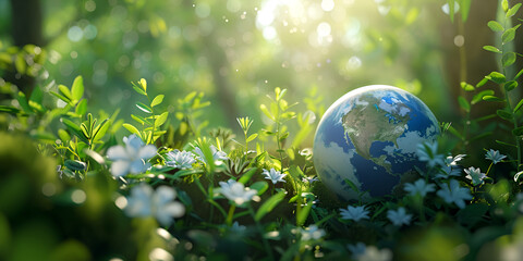 Obraz na płótnie Canvas World Earth Day Background