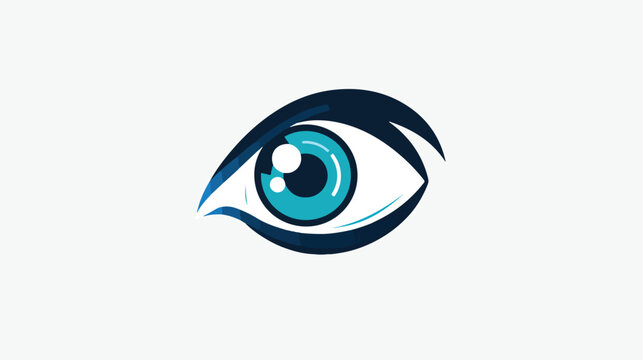 Icon eye vector logo isolated Vector illustration 