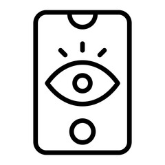 Vision Vector Line Icon