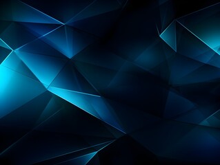 Obraz premium Polygon Patterned Futuristic Technology Backdrop in Shades of Blue