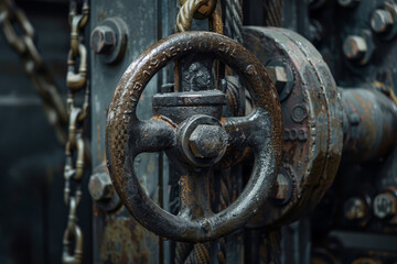 Detailed View of Industrial Machinery Components.