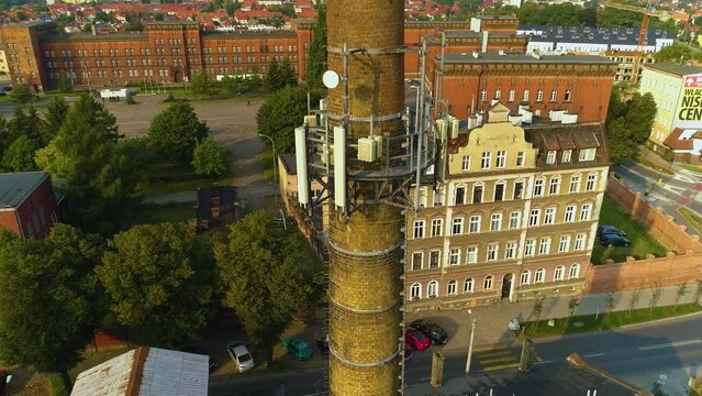 Chimney Tower Stargard Wieza Komin Aerial View Poland
