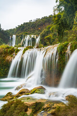 Jiulong Waterfalls in Luoping, Qujing, Yunnan, China in winter