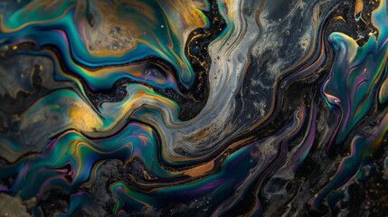 Obraz premium Abstract digital background, Holographic marble texture