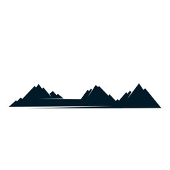 mountain range logo icon vector illustration clipart isolated on white background