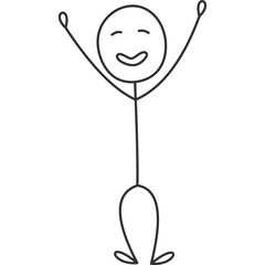 Hand Drawn Stickman