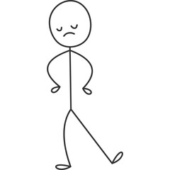 Hand Drawn Stickman