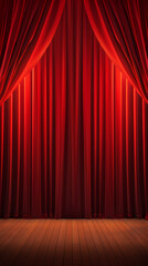 Fototapeta premium Red curtain background