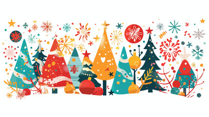 Christmas abstraction. Vector illustration for design