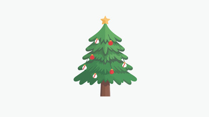Christmas tree icon. vector illustration flat vector