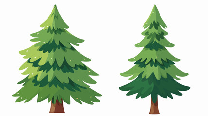 Christmas tree icon. vector illustration flat vector