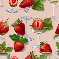 A refreshing strawberry thyme cocktail with a strawberry and thyme garnish3