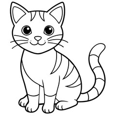 cat background vector illustration