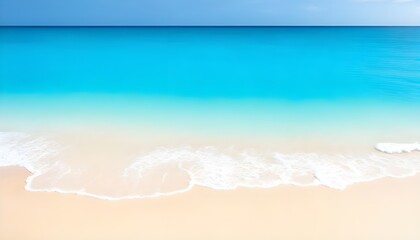 Fototapeta na wymiar Punta Cana Paradise: Panoramic Waves on Sandy Beaches