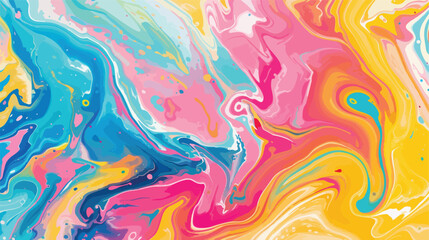 Colorful abstract painting background. Liquid marblin