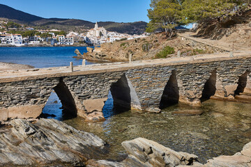 Picturesque mediterranean village of Cadaques. Costa Brava, Catalonia. Spain