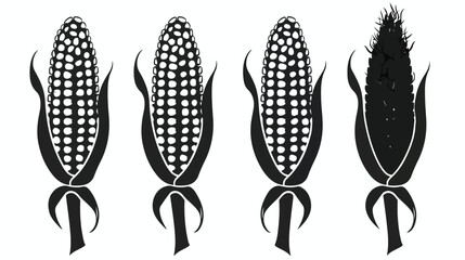 Corn icon isolated sign symbol vector illustration
