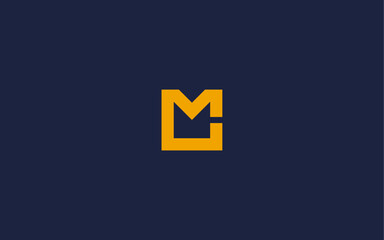 letter mc with square logo icon design vector design template inspiration