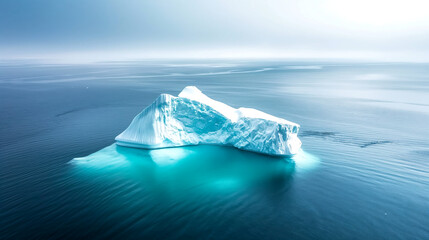 氷山の壮大な景色と温暖化 beautiful glacier and global warming - obrazy, fototapety, plakaty